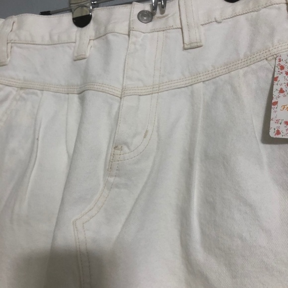 Free people skirt Sidecar white denim - Picture 3 of 7